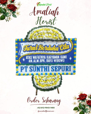 Papan Bunga Duka di Wumialo