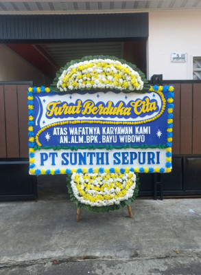 Papan Bunga Duka di Wumialo